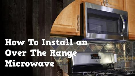 over range microwave mounting kit